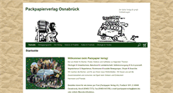 Desktop Screenshot of packpapierverlag.de